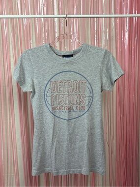 Y2K Junk Food Detroit Pistons fitted Babytee S-M